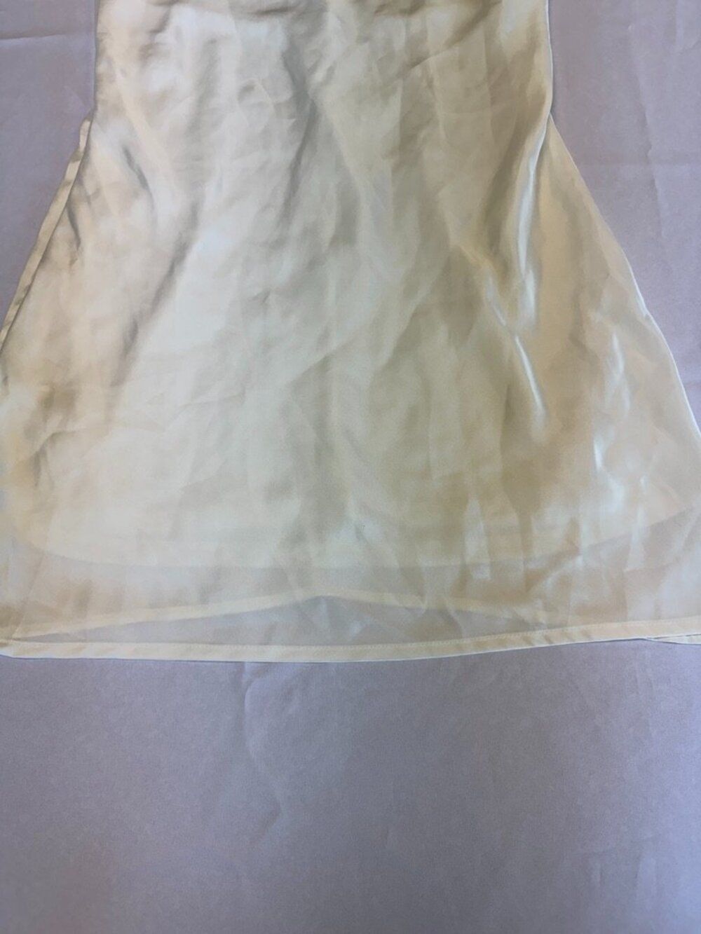 Altar'd State White Ivory Satin Mini Dress Size S - Picture 3 of 13